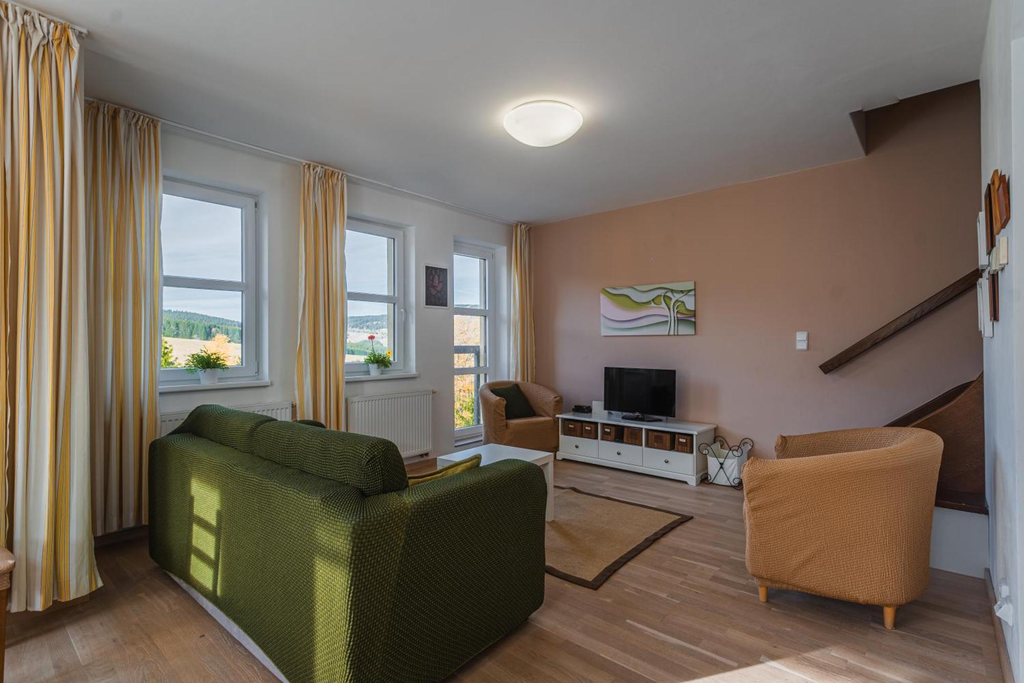 K2 Aparthotel Klinovec Views - Mezonet Apt Loučná pod Klínovcem Eksteriør bilde